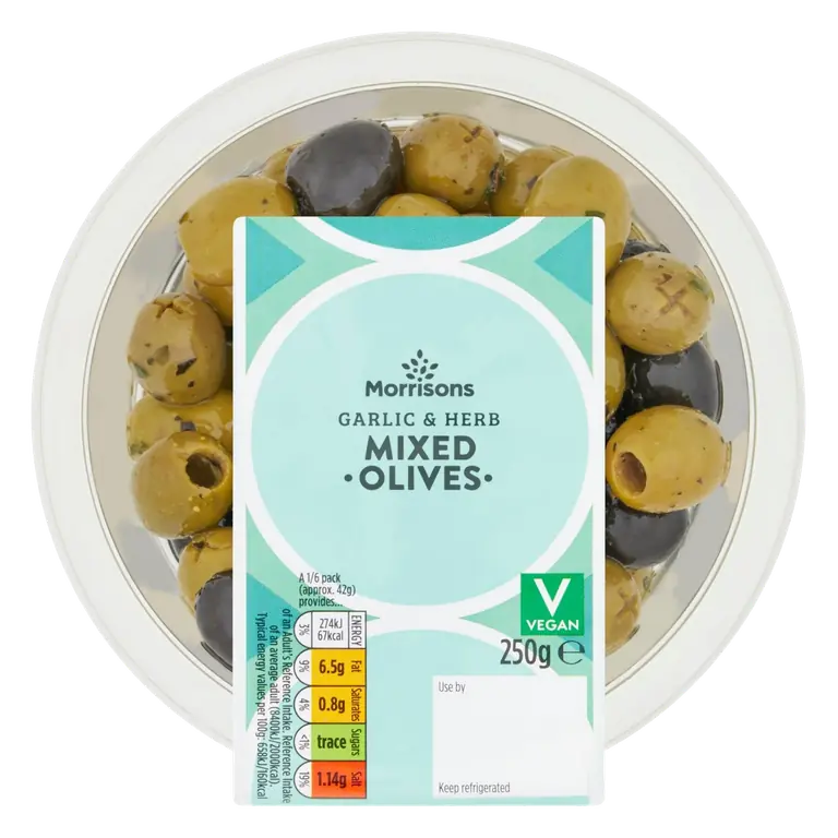 Mixed Olives With Garlic & Herb