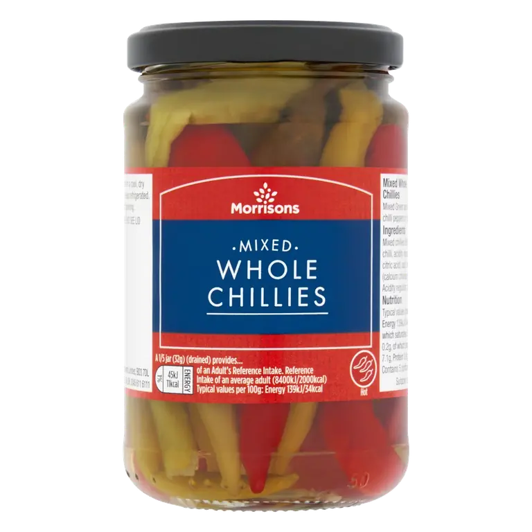 Mixed Whole Chillies 275g