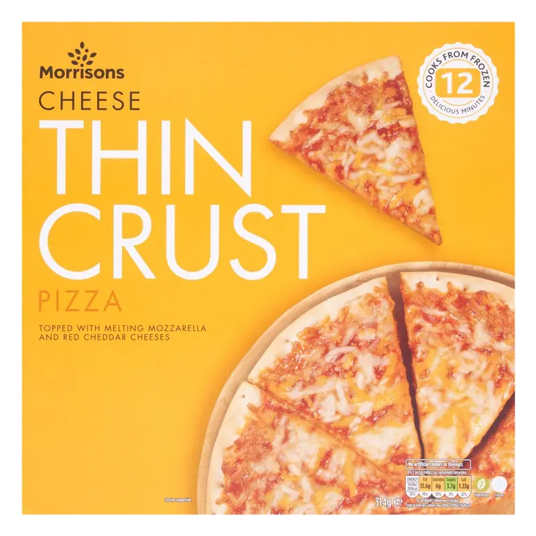Morrison Thin Crust Cheese Pizza 314g