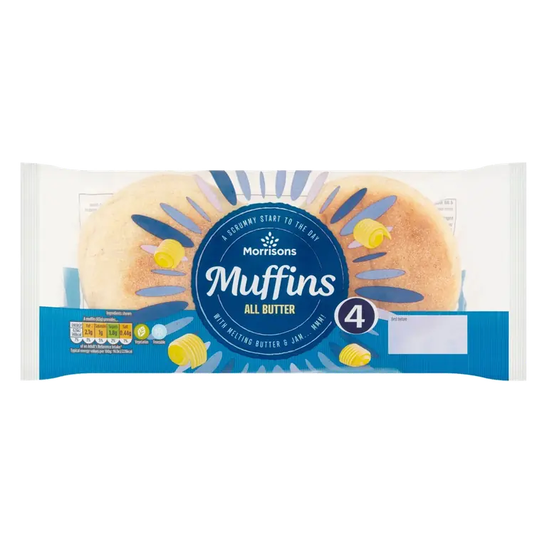 Muffins All Butter 4 Pack