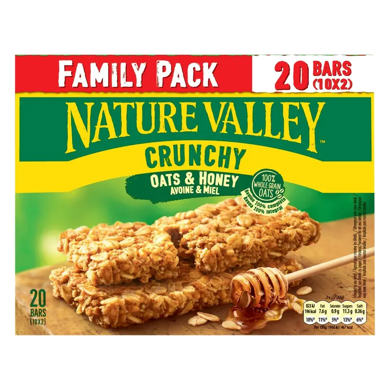 Nature Valley Family Pack Crunchy Oats & Honey Cereal Bars