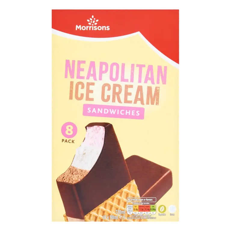 Neapolitan Ice Cream Sandwiches