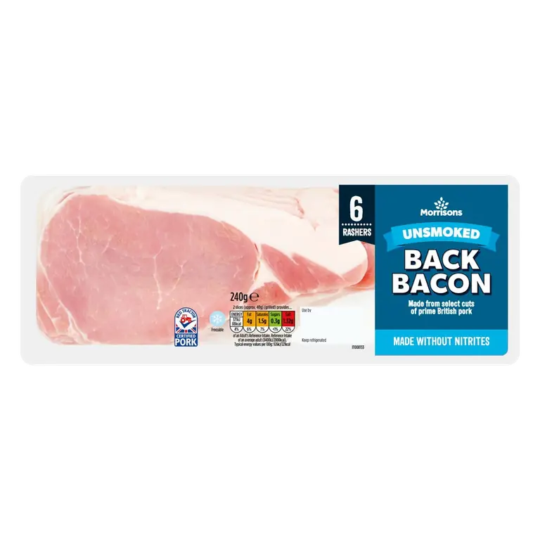 Nitrate Free Unsmoked Back Bacon
