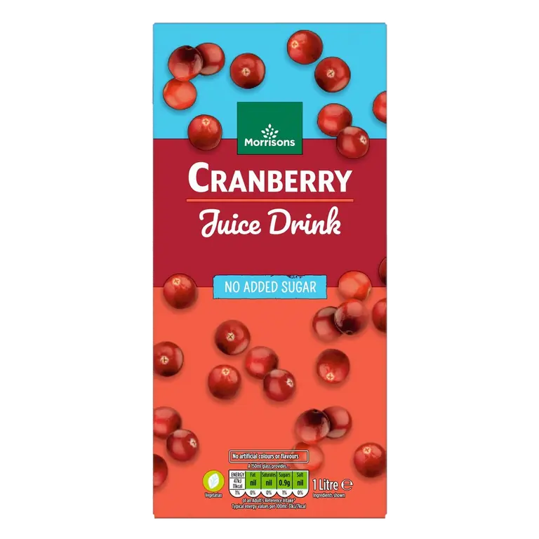 No Added Sugar Cranberry Juice Drink 1L