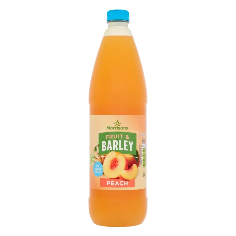 No Added Sugar Peach Fruit & Barley Squash 1L
