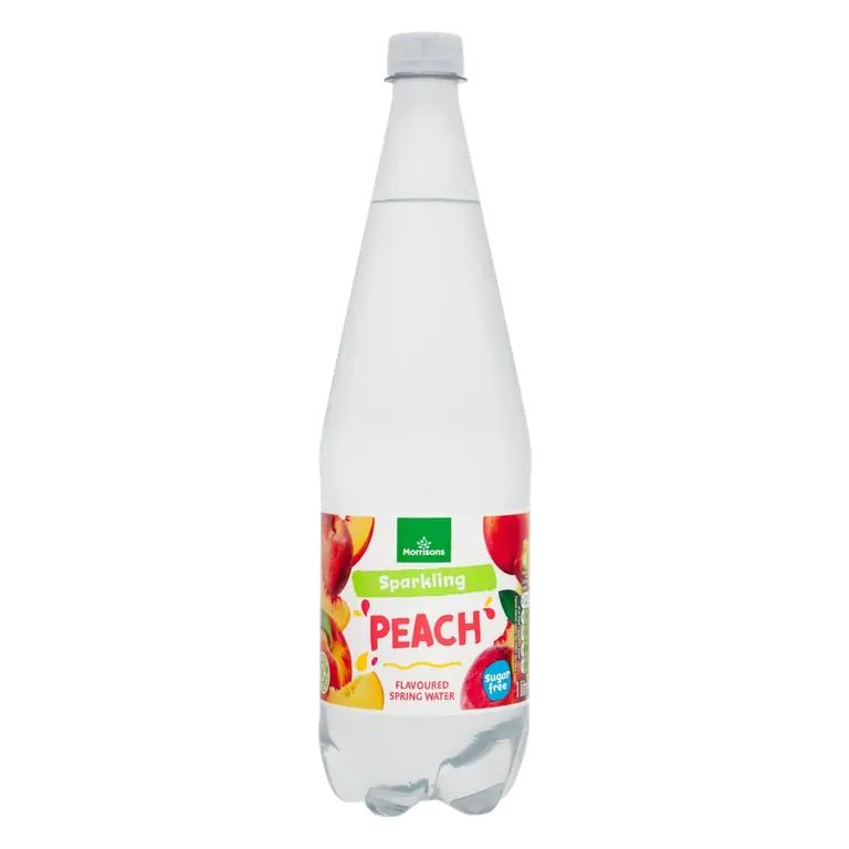 No Added Sugar Sparkling Peach Spring Water
