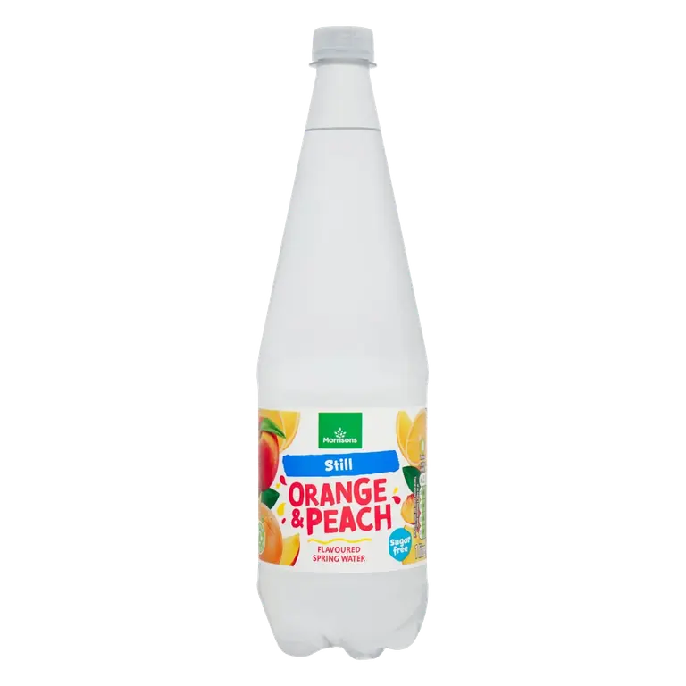 No Added Sugar Still Orange & Peach Spring Water