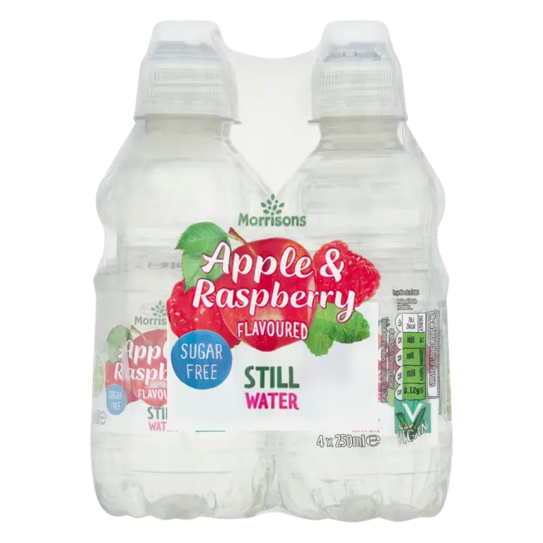No Added Sugar Still Water Apple & Raspberry Flavoured 4 x 250ml