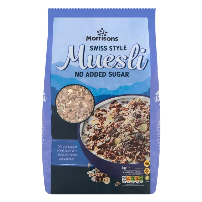No Added Sugar Swiss Style Muesli 1kg