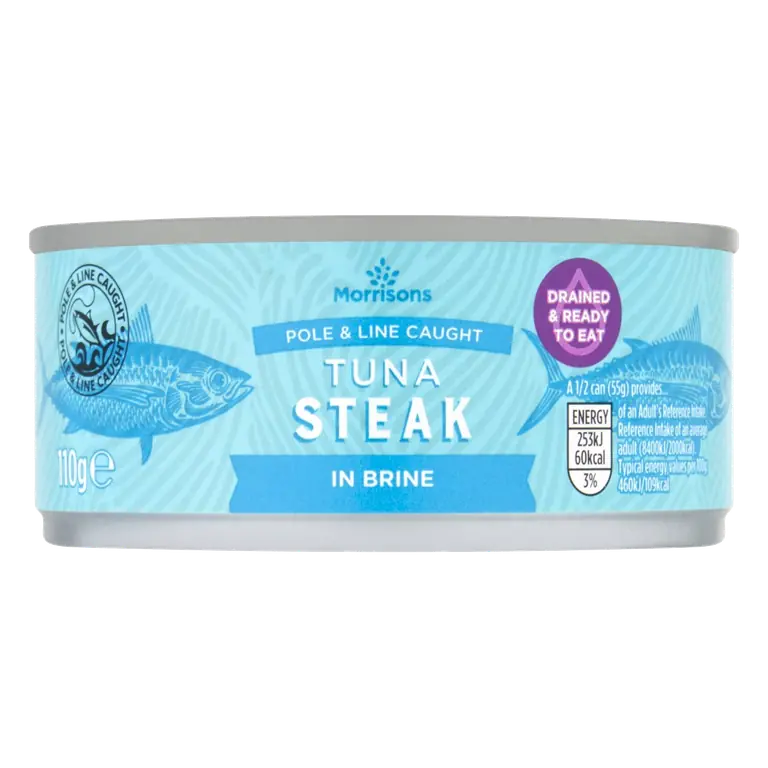 No Drain Tuna Steak With A Little Brine 110g