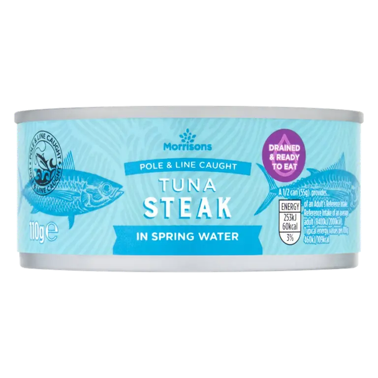 No Drain Tuna Steak With A Little Spring Water 110g