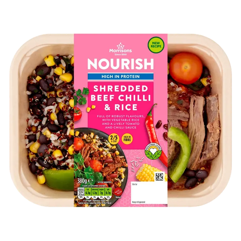 Nourish Pulled Beef Chilli & Rice