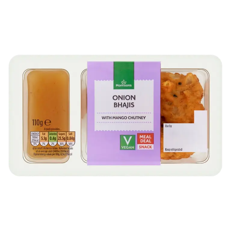 Onion Bhaji & Mango Chutney Snack Pot
