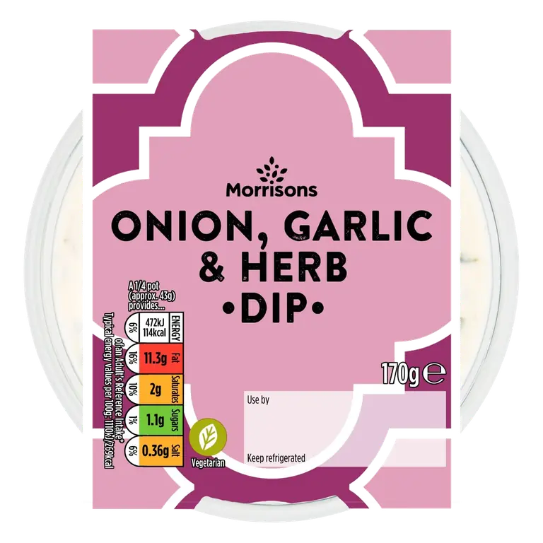 Onion, Garlic & Herb Dip 170g