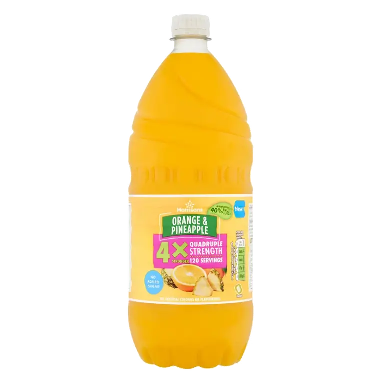 Orange & Pineapple Quad Concentrate Squash