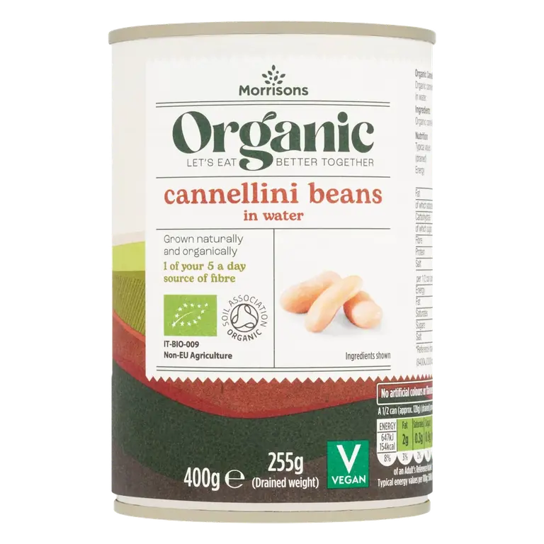 Organic Cannellini Beans In Water 400g