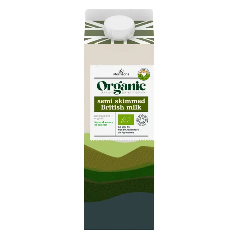 Organic Semi-Skimmed Milk 1L