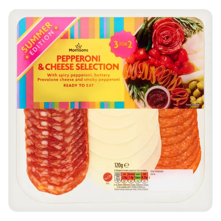 Pepperoni And Cheese Selection 120g