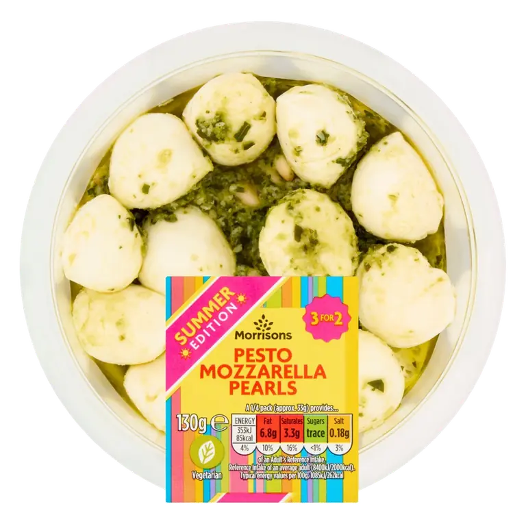 Pesto Mozzarella Pearls 130g