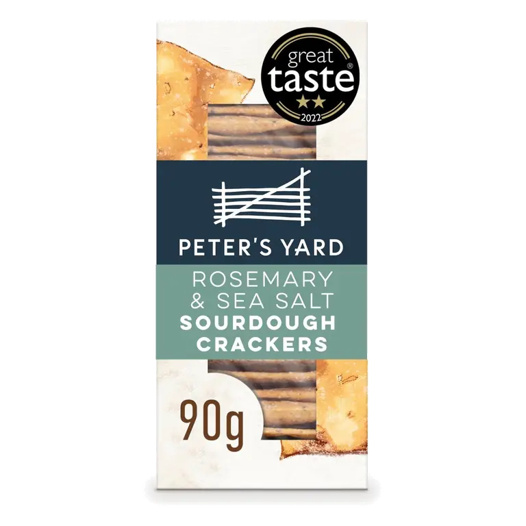 Peter's Yard Rosemary & Sea Salt Sourdough Crackers