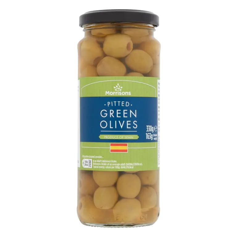 Pitted Green Olives (330g)