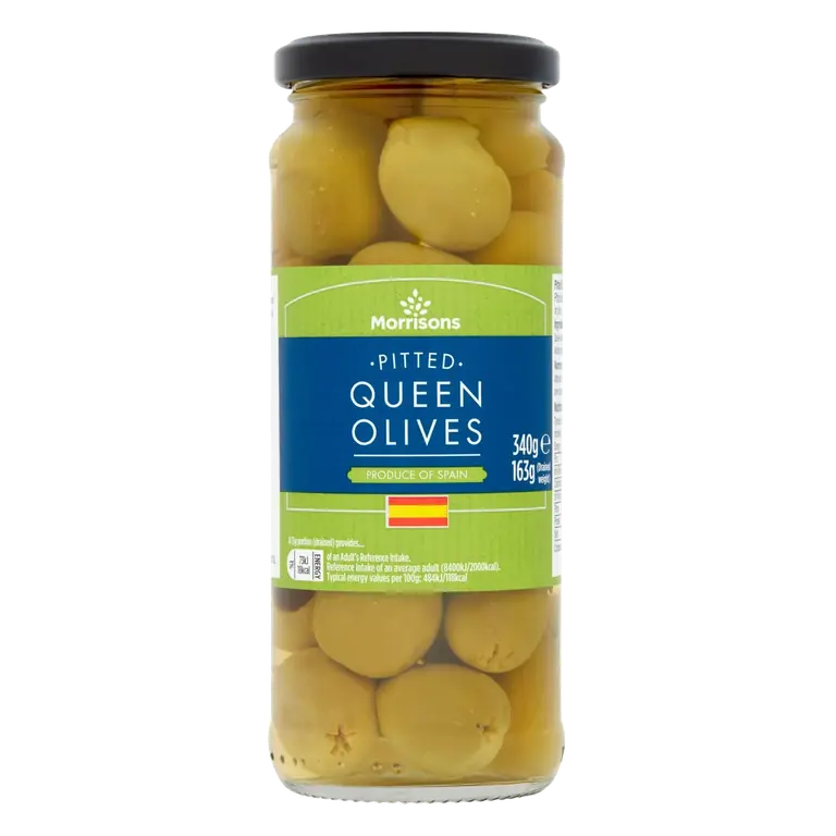 Pitted Queen Olives In Brine (340g)