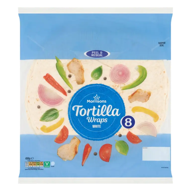 Plain Tortilla Wraps 8 Pack