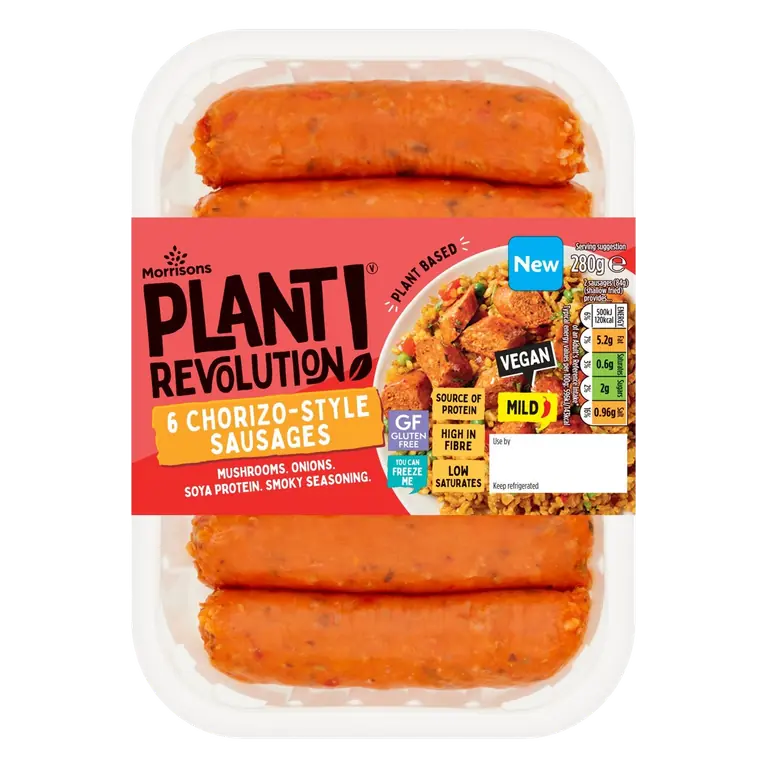 Plant Revolution 6 Chorizo-Style Sausages 280g