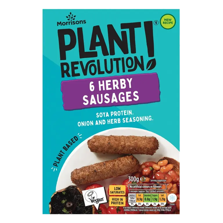 Plant Revolution Meat Free Sausages 300g