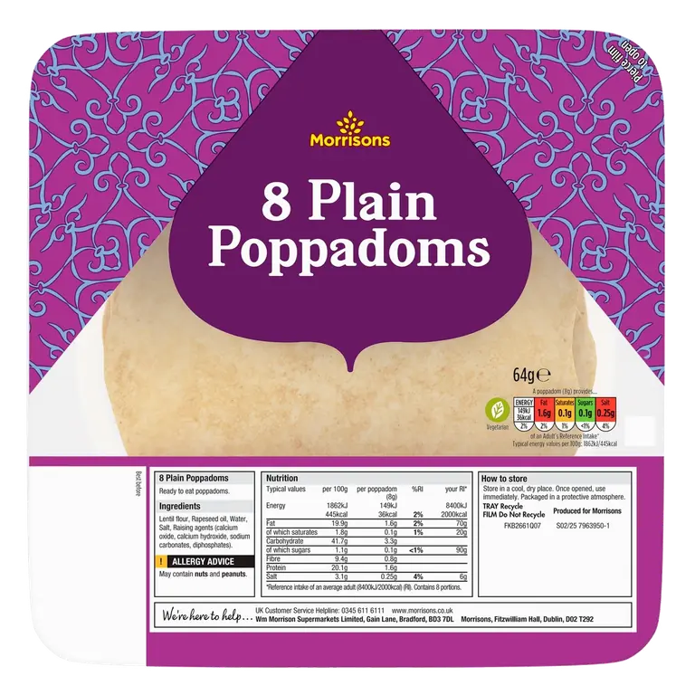 Poppadoms Plain