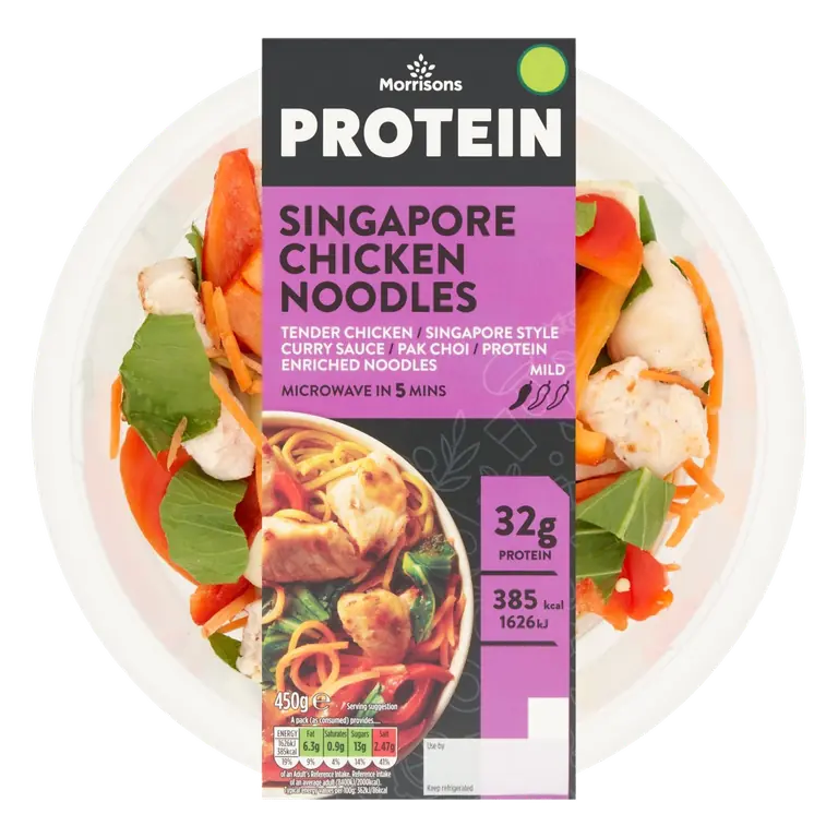 Protein Singapore Chicken Noodles