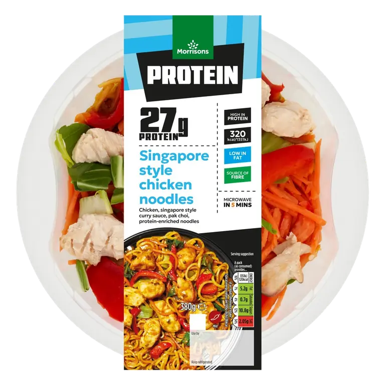 Protein Singapore Style Chicken Noodles 380g
