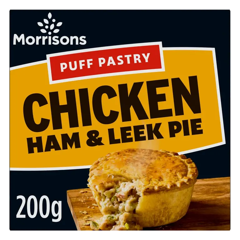 Puff Pastry Chicken, Ham & Leek Pie