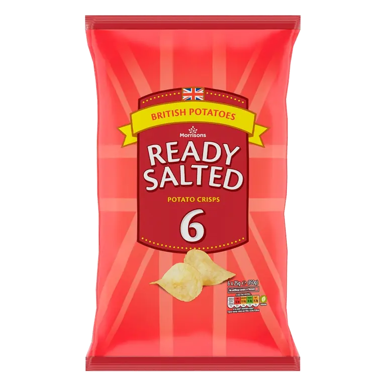 Ready Salted Flavour Crisps Multipack