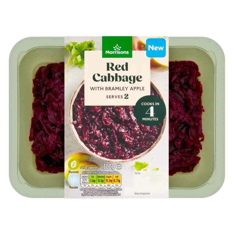 Red Cabbage With Bramley Apple 300g