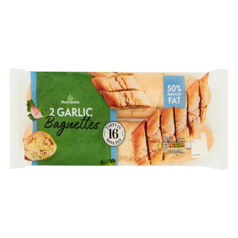 Reduced Fat Garlic Baguettes
