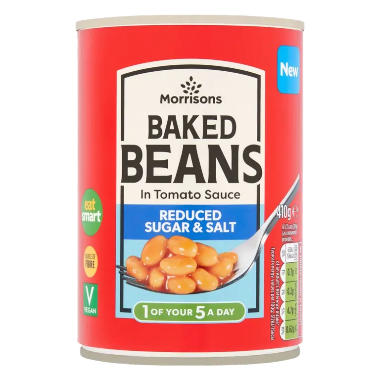 Reduced Salt And Sugar Baked Beans 410g