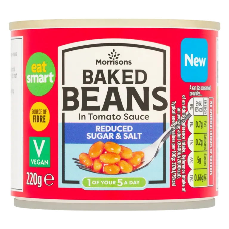 Reduced Sugar & Salt Baked Beans in Tomato Sauce 220g