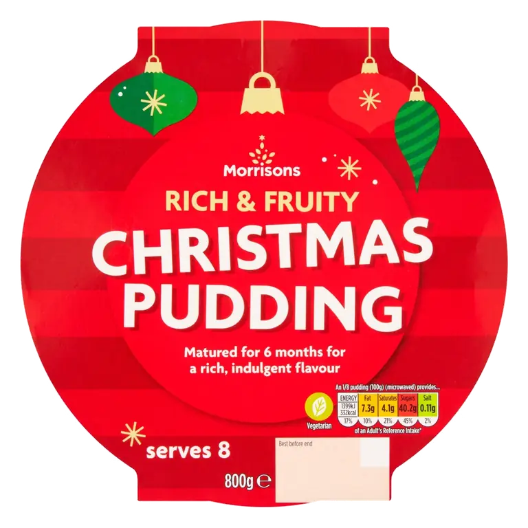 Rich & Fruity Christmas Pudding Serves 8