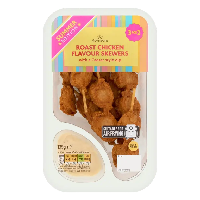 Roast Chicken Skewers & Caesar Dip 125g