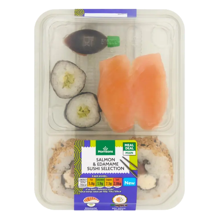 Salmon & Edamame Sushi Selection