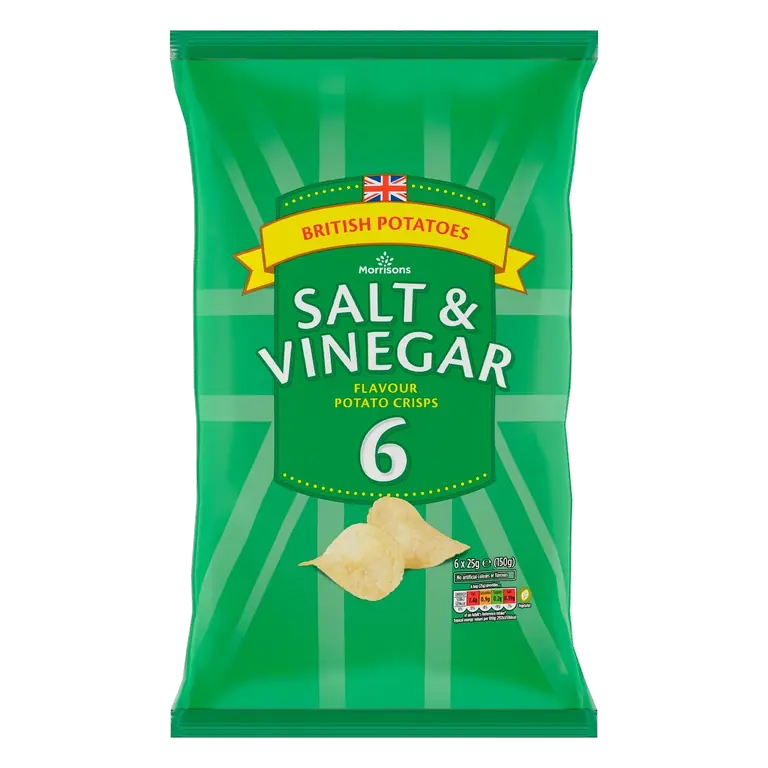 Salt and Vinegar Flavour Crisps Multipack