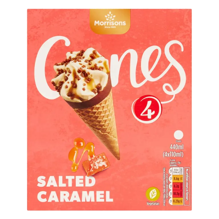 Salted Caramel Ice Cream Cones