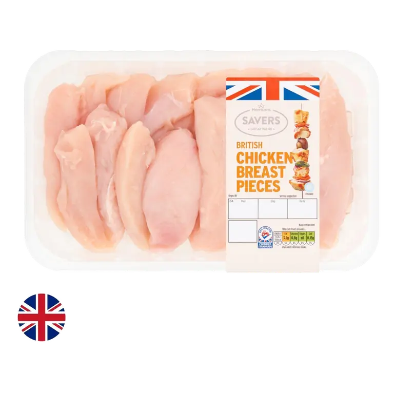 Savers British Chicken Breast Pieces 750g