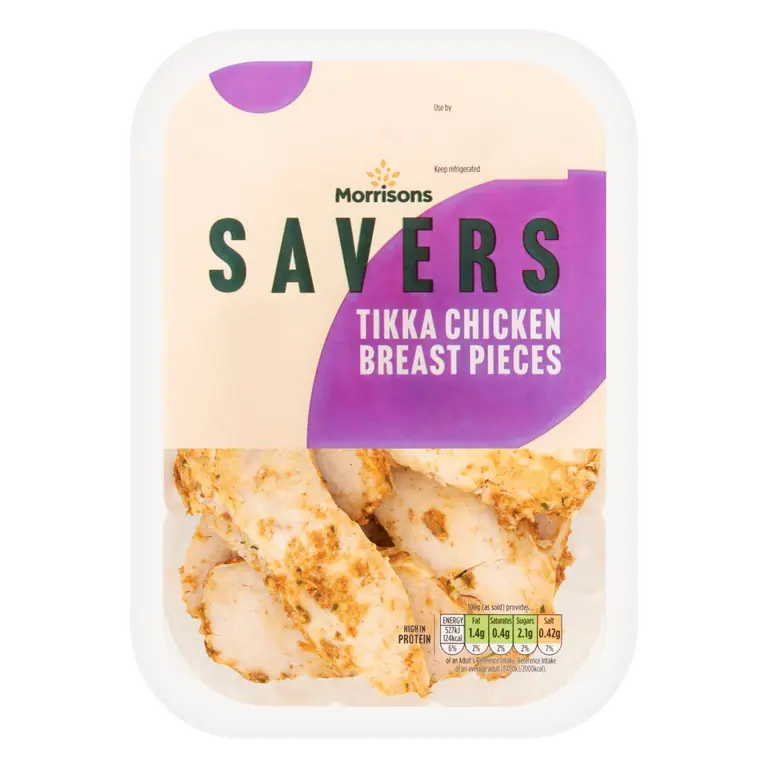 Cooked Chicken Tikka Breast Slices