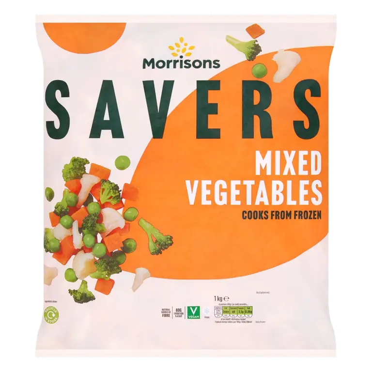 Savers Mixed Vegetables 1kg