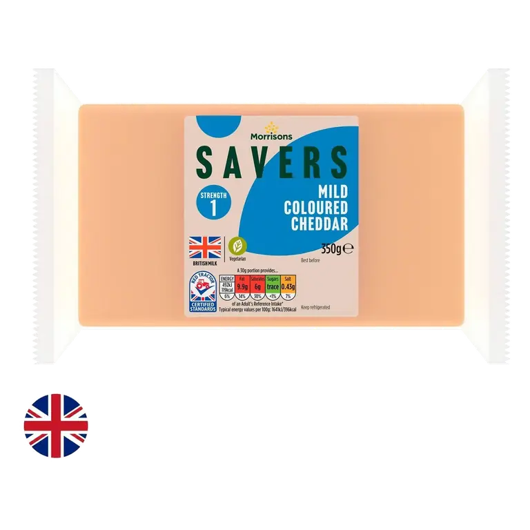 Morrisons British Savers Mild Coloured Cheddar