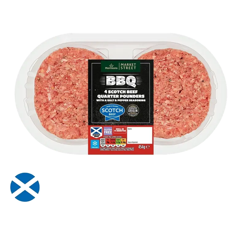 Scotch Beef Burgers 454g