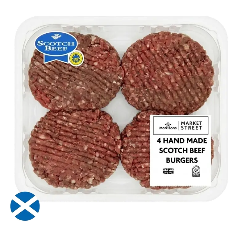 Scotch Hand Made Beef Steak Burger 4 Pack