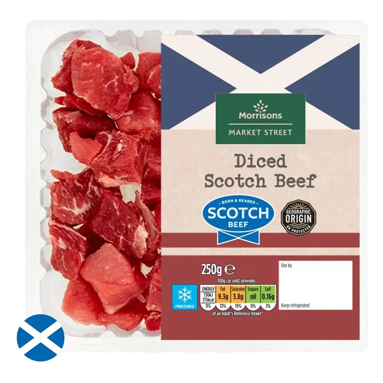 Scotch Lean Diced Beef 250g